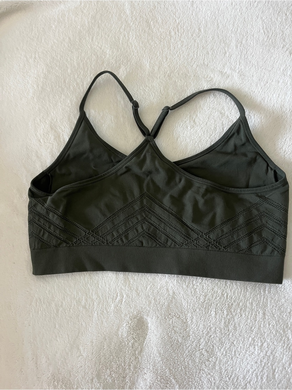 DSG Olive Skort with mesh shorts and Tie waist Tank, Matching Bralette - Picture 9 of 12